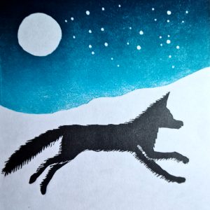 Winter fox image
